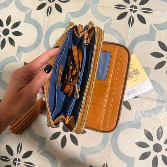 Dooney & Bourke Tropical Leaf Print Clutch - Picture 5 of 6